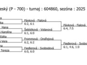 pavouk čtyřhry KP starších žákyň v Českém Krumlově (1.-2.2.)